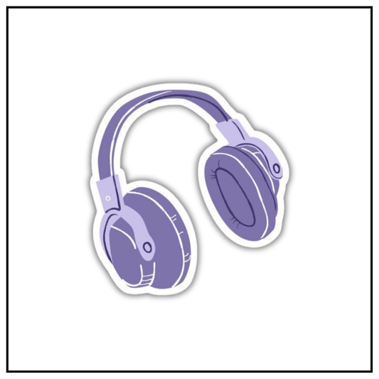 Purple Headset Sticker
