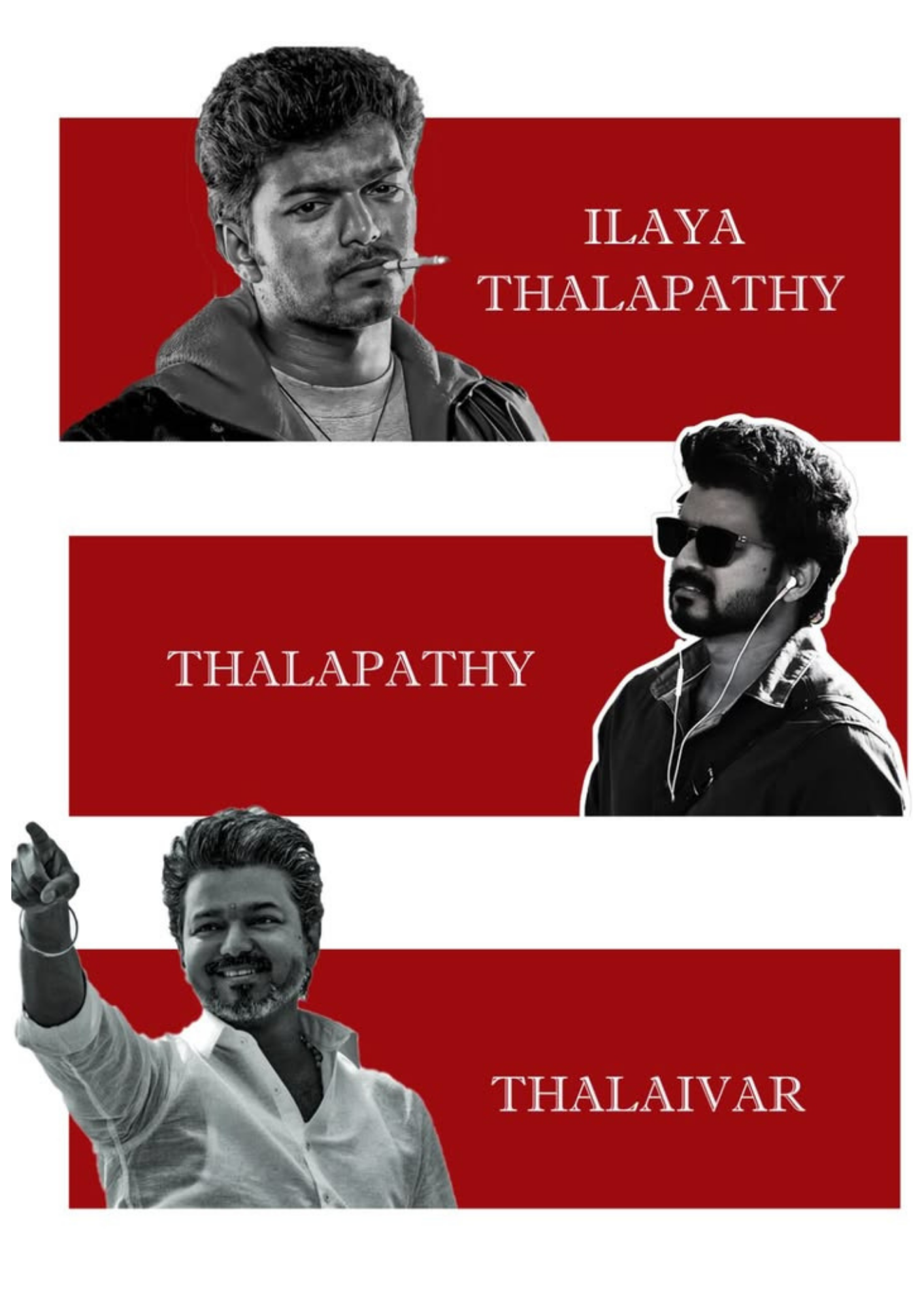 Thalapathy Vijay Wall Poster Collection (Set of 8)