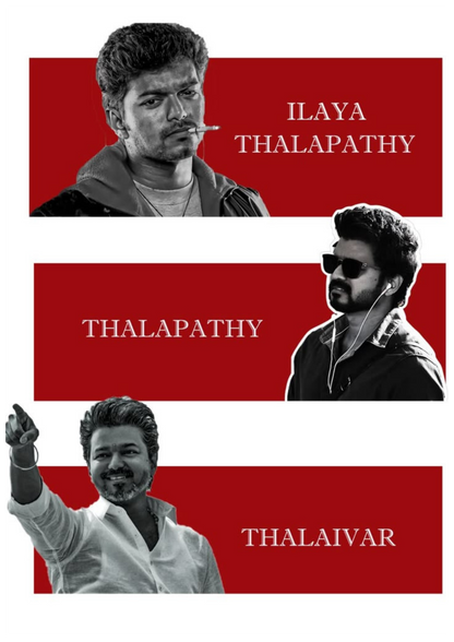 Thalapathy Vijay Wall Poster Collection (Set of 8)