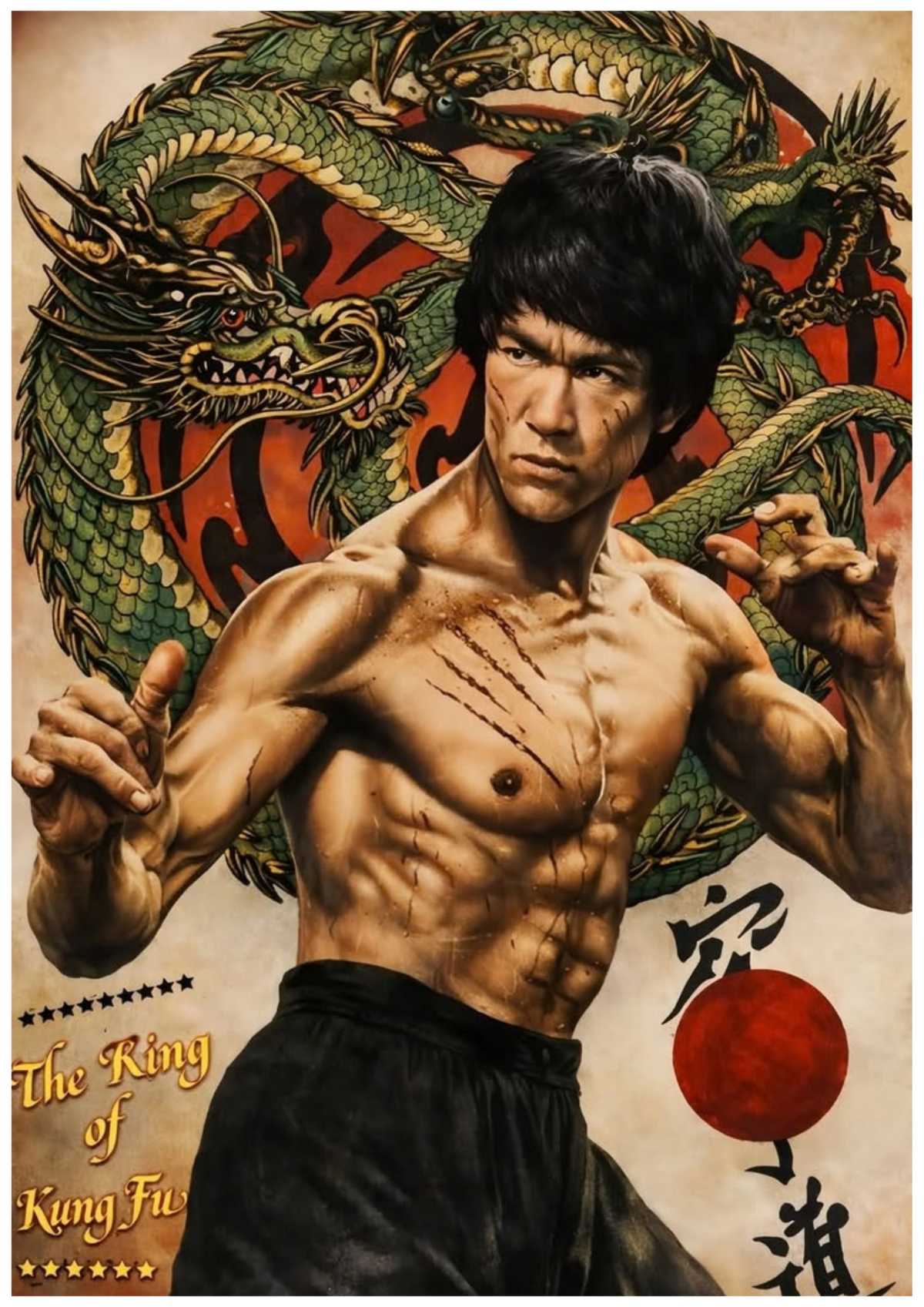 Bruce Lee Wall Poster Collection (Set of 8)