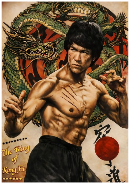 Bruce Lee Wall Poster Collection (Set of 8)