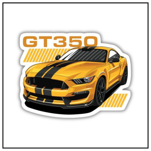 Ford Shelby GT350 Yellow Sticker