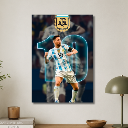 Messi's 10 wall poster