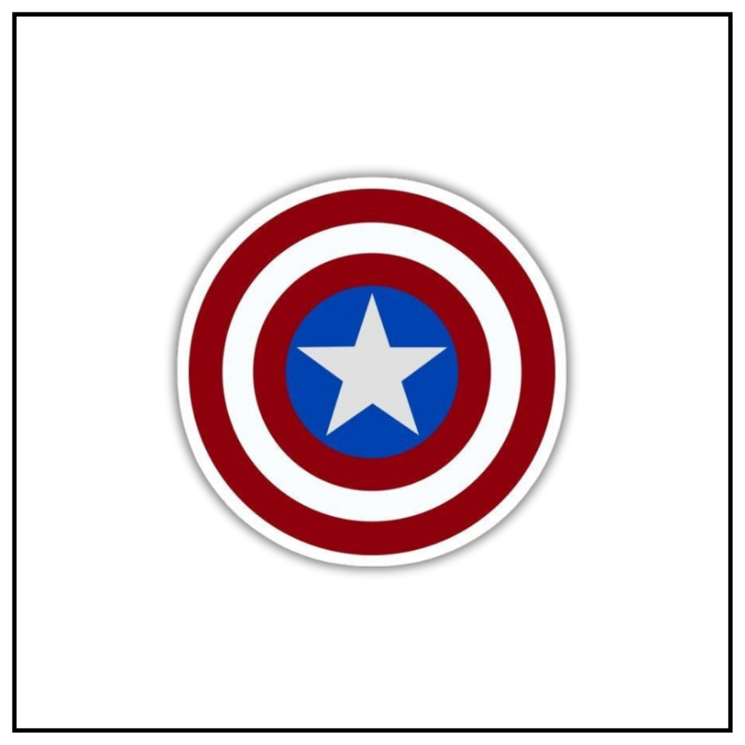 Captain America Shield Sticker