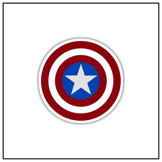 Captain America Shield Sticker