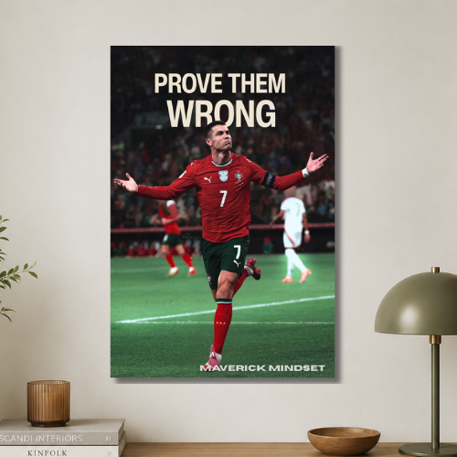 Ronaldo: prove them wrong wall poster