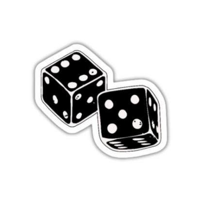 Dice pair Sticker