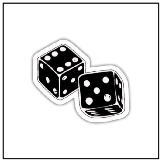 Dice pair Sticker