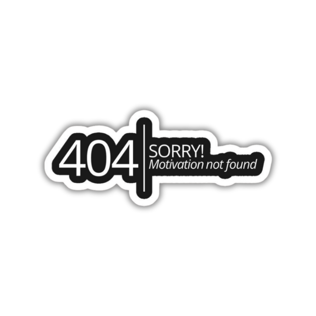 Motivation not found Sticker