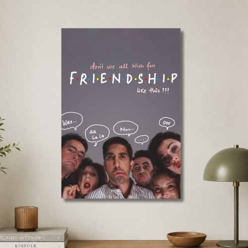 Wish for friendship like this wall poster