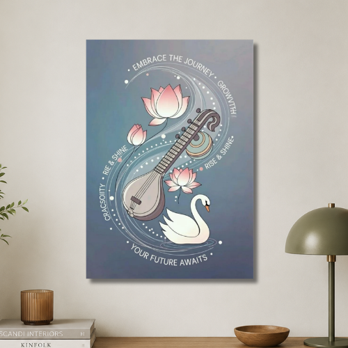 Embrace the journey,growth,rise & shine wall poster