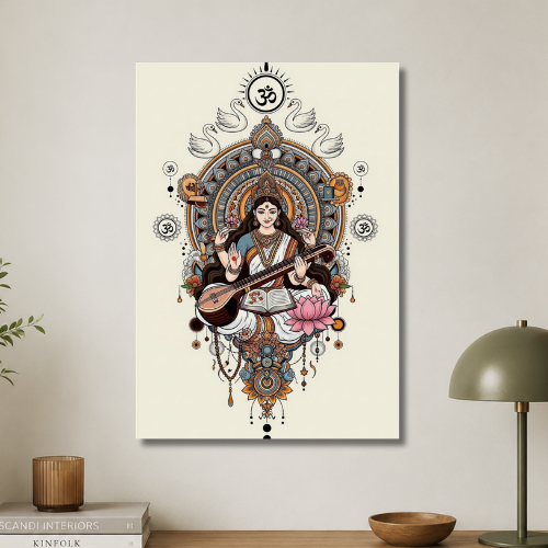 Saraswati matha wall poster