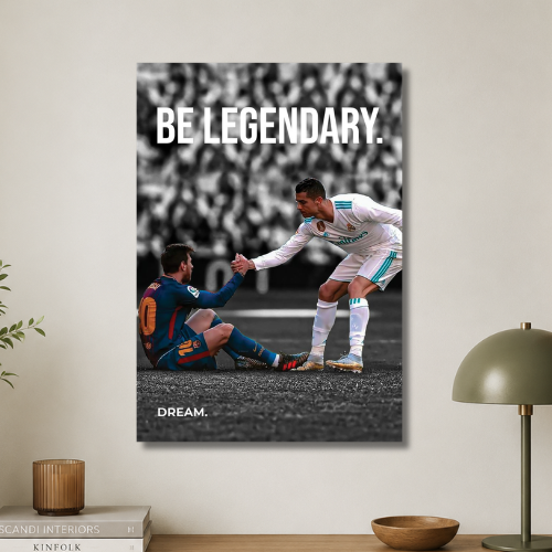 Be legendary wall poster