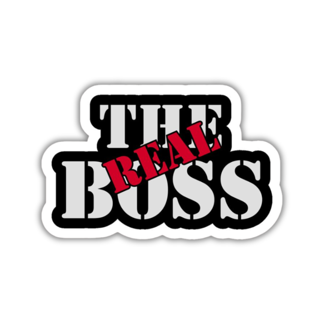 The Real Boss Sticker – Sticky Vibez