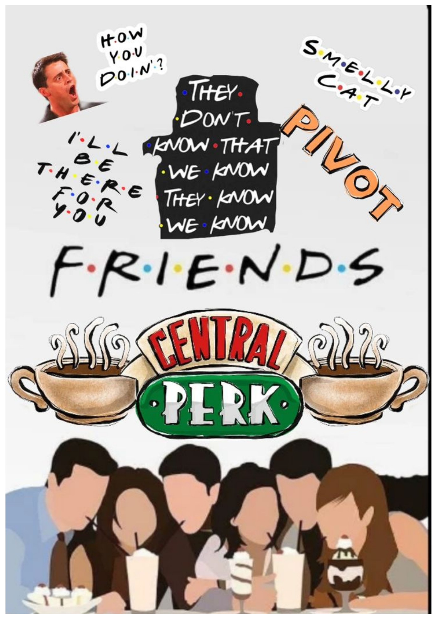 F.R.I.E.N.D.S Wall Poster Collection (Set of 8)