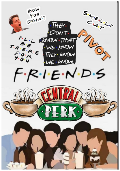 F.R.I.E.N.D.S Wall Poster Collection (Set of 8)