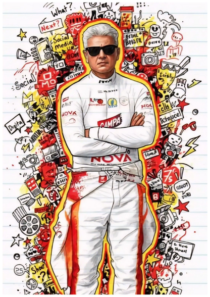 Thala Ajith Wall Poster Collection (Set of 8)