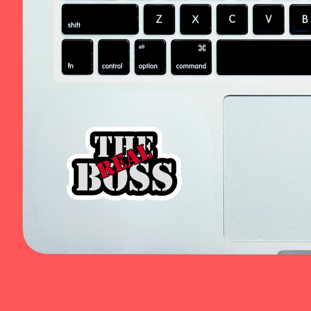 The Real Boss Sticker