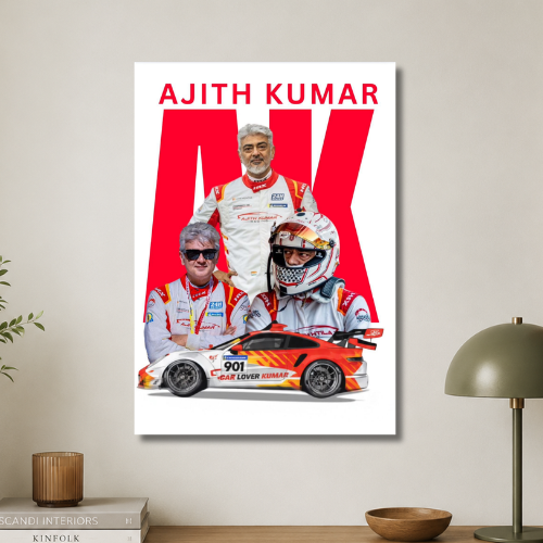 AK racing wall poster