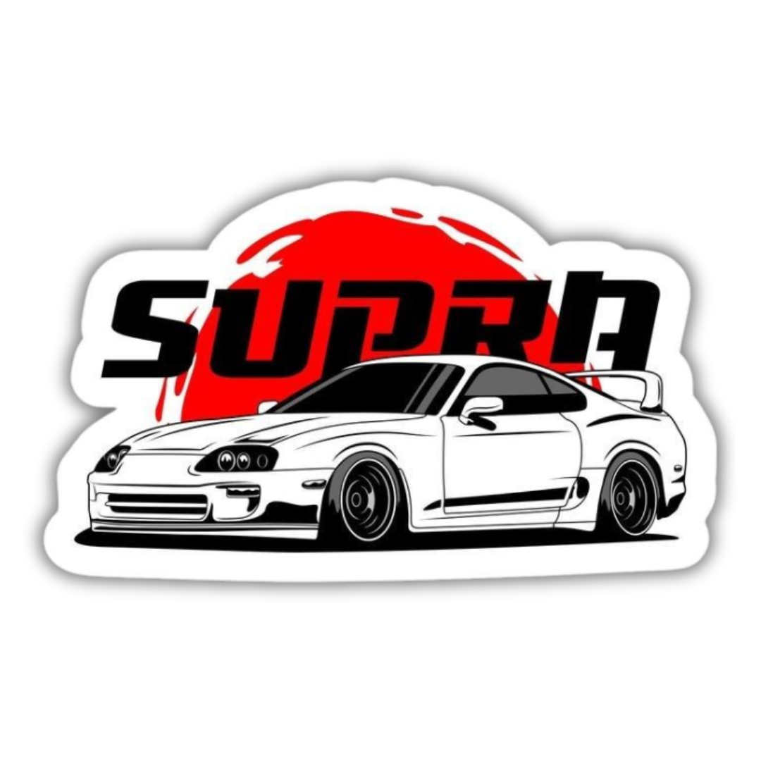 Supra White Sticker