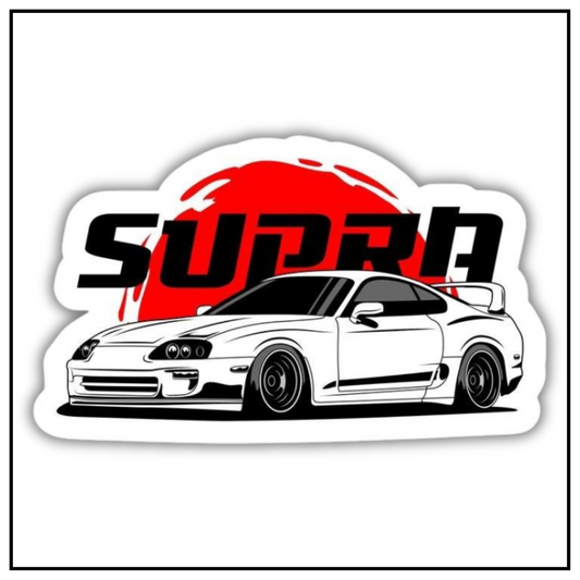 Supra White Sticker