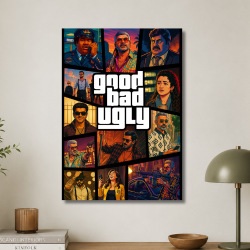 Good bad ugly wall poster