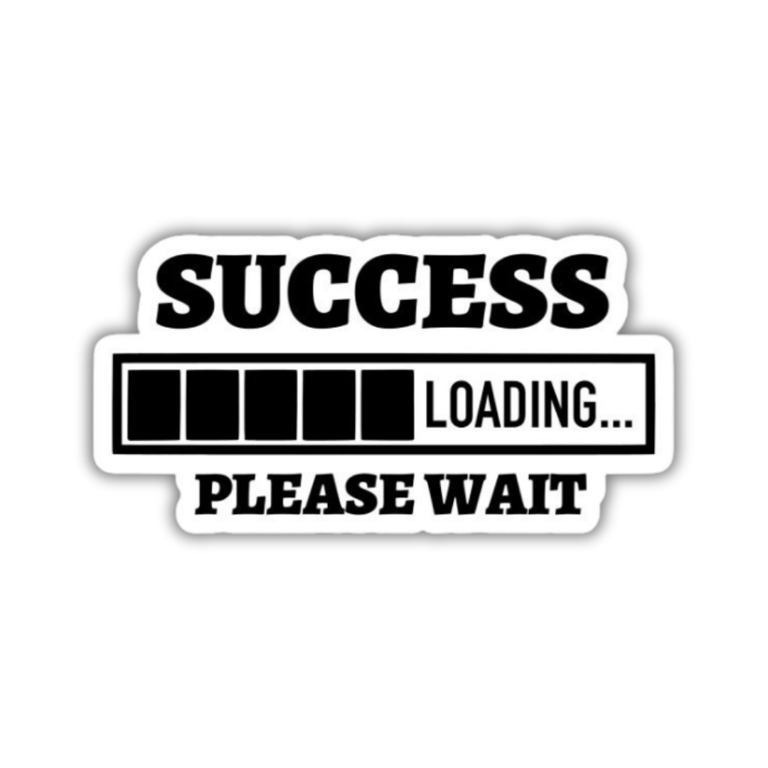 Success loading please wait sticker