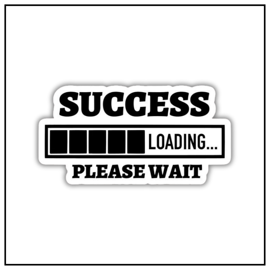 Success loading please wait sticker