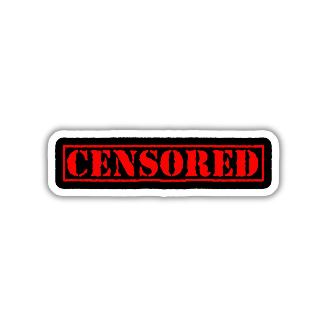 Censored sticker