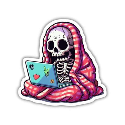 Blanket Skeleton sticker