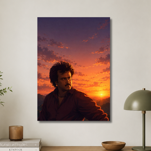 superstar: thalapathy wall poster