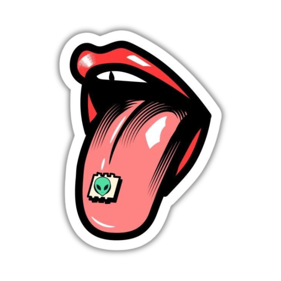 Lick it up sticker