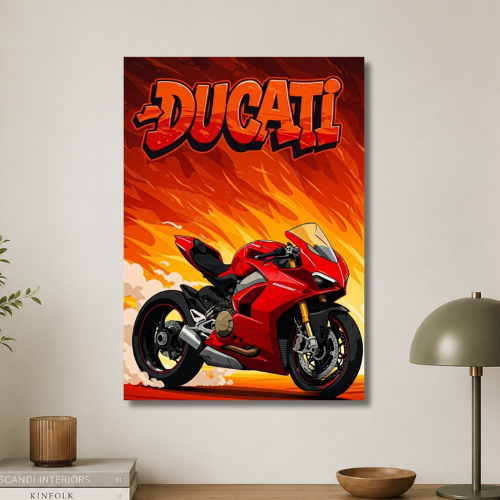 Ducati bike wall poster