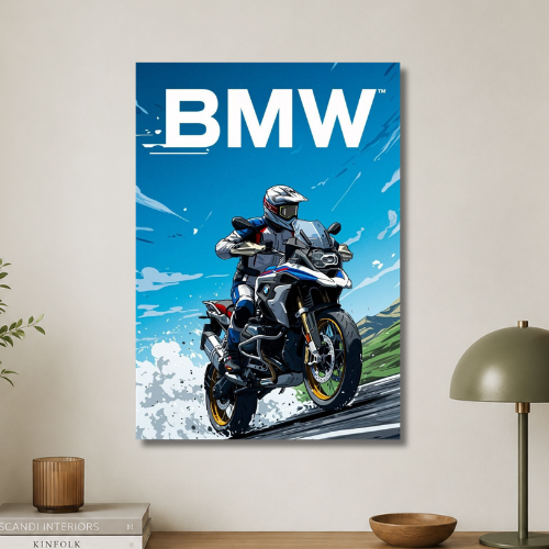 BMW bike wall poster