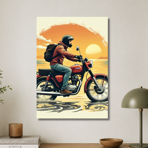 Ride on  rise wall poster