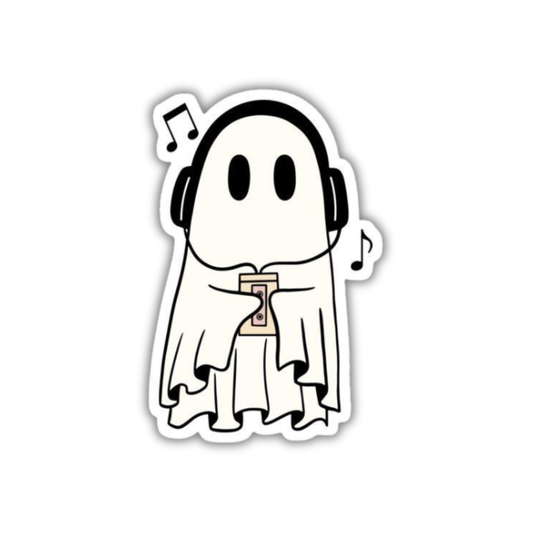Music ghost sticker