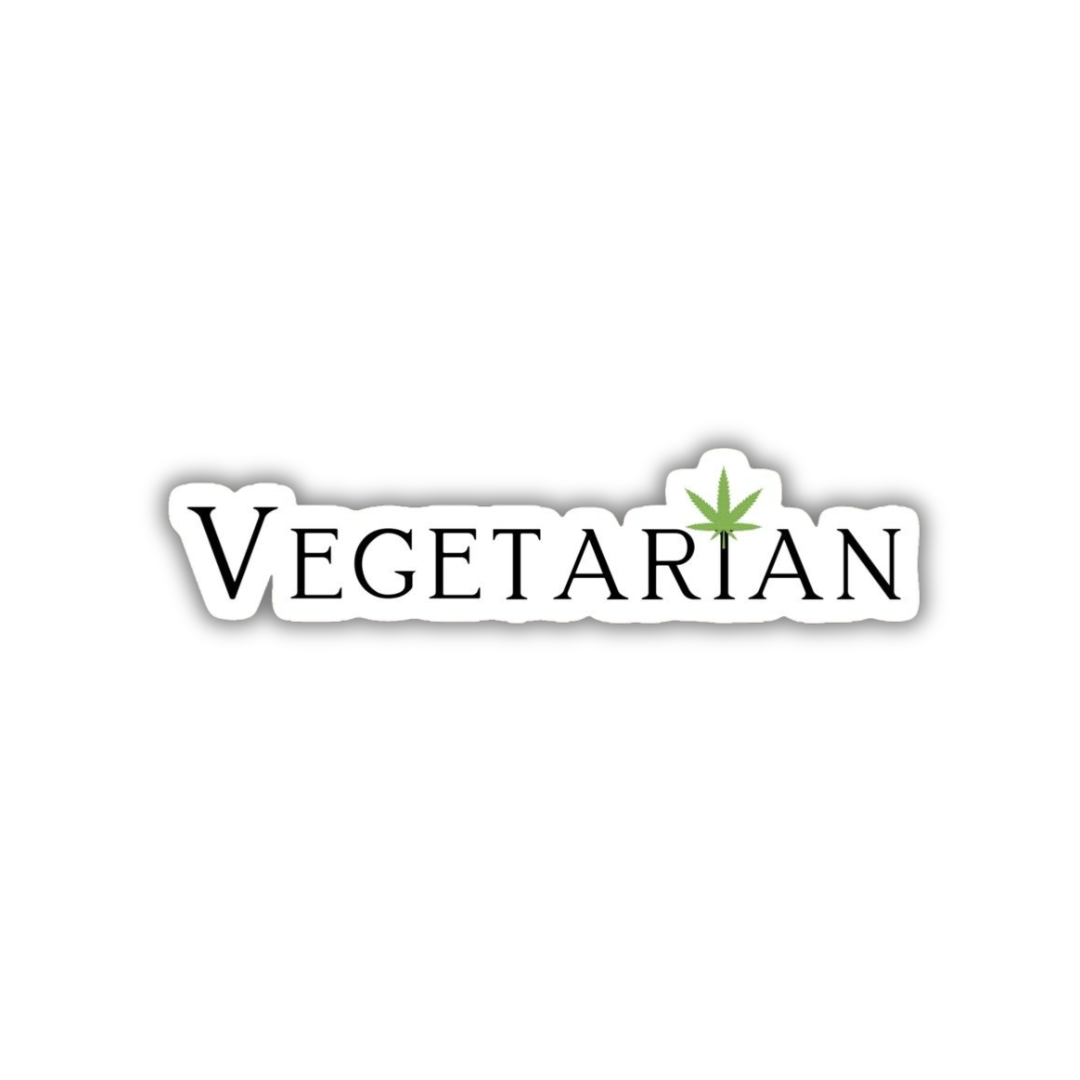 Vegetarian sticker