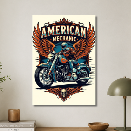 American mechanic wall poster