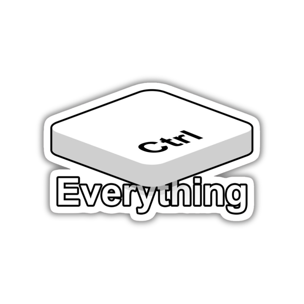 Ctrl everything sticker – Sticky Vibez