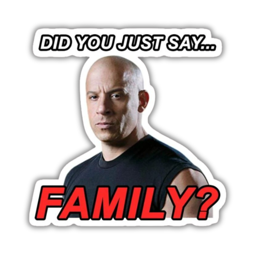 Did You Just Say Family Sticker