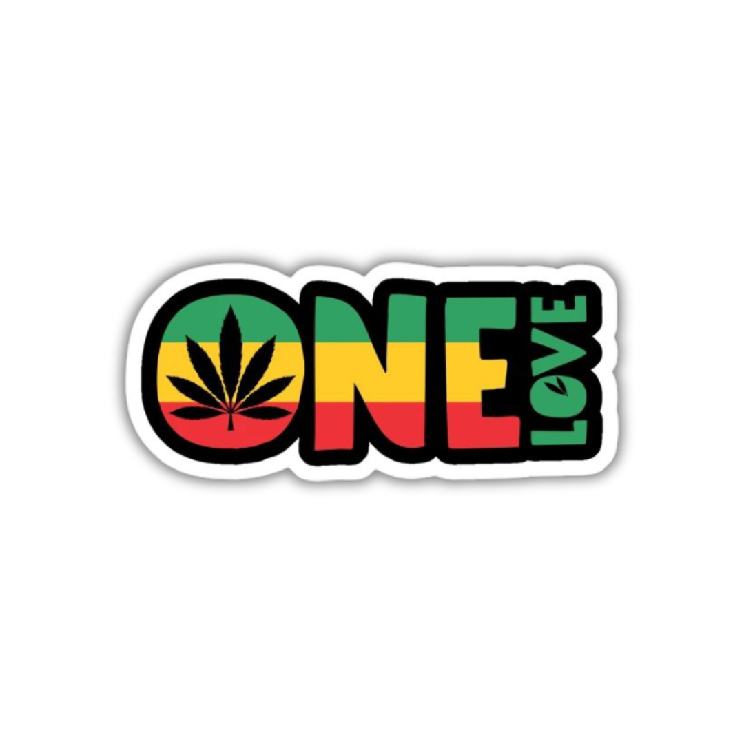 One love rasta sticker