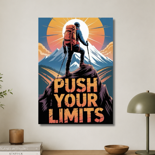 Push your limits wall poster