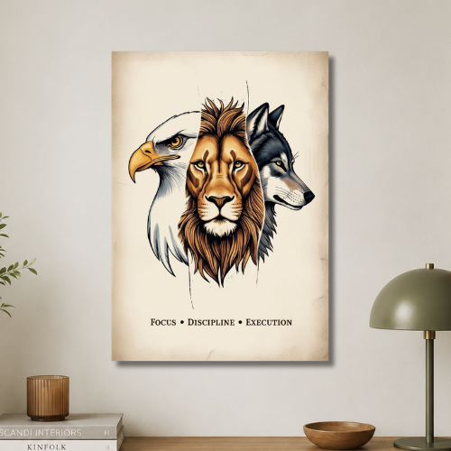 Focus,Discipline,Execution wall poster