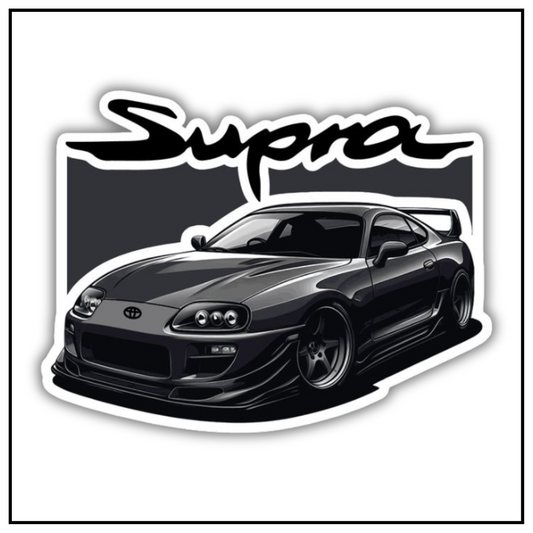 Supra Black Sticker