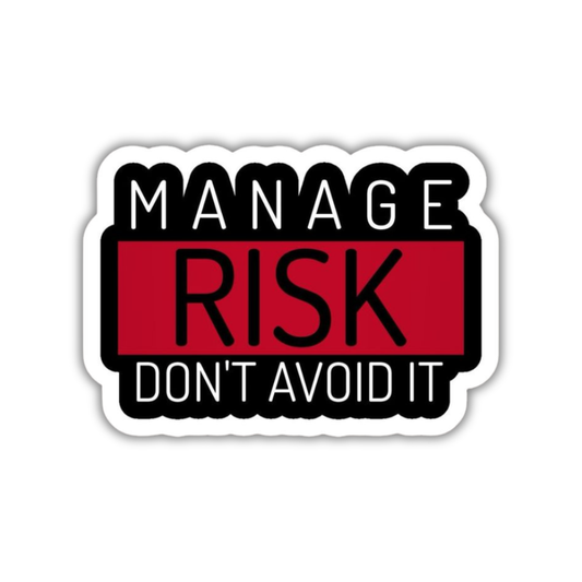 Manage risk Sticker