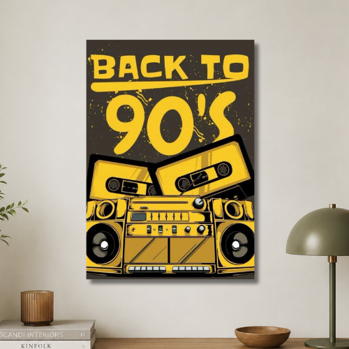 Back to 90's wall poster