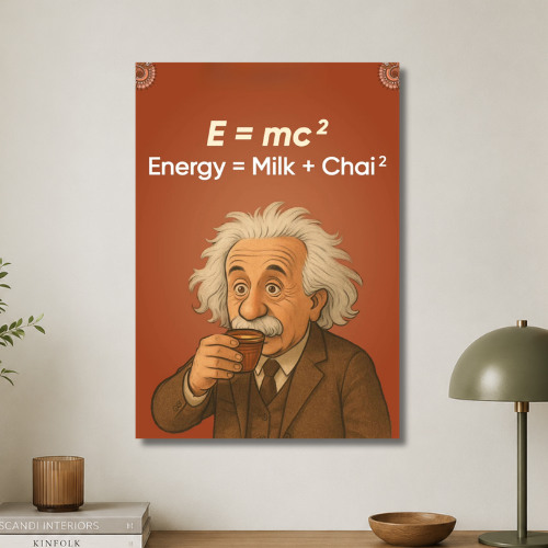 E= mc square wall poster