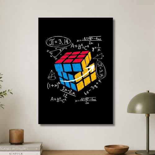 Cube wall poster