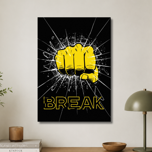 Break wall poster