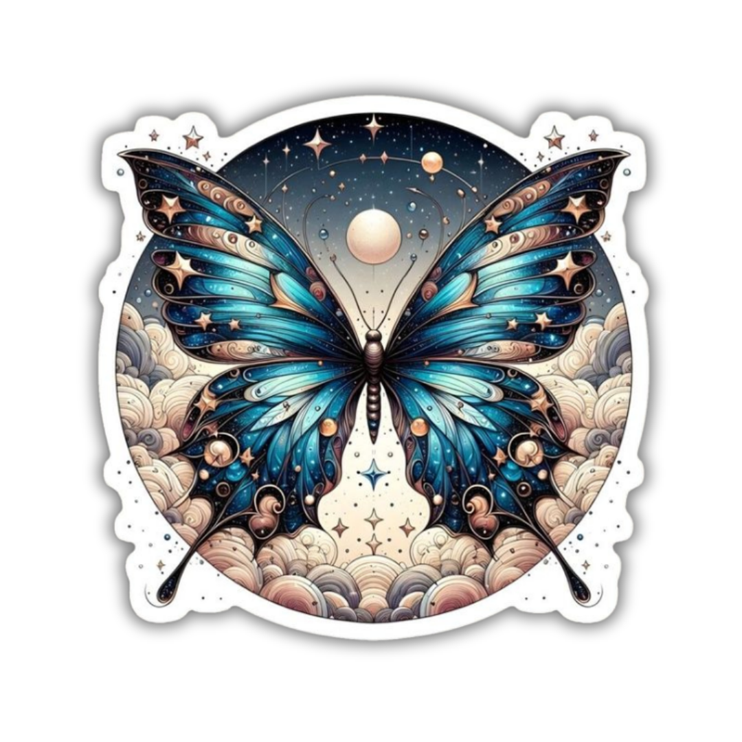 Galaxy Butterfly Sticker